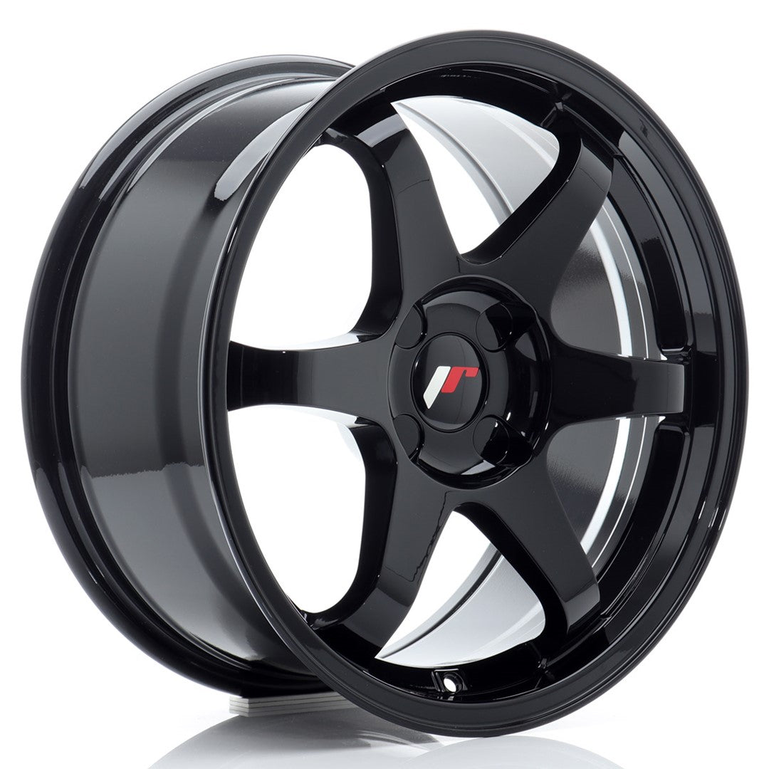 JR Wheels JR317804X2072GB - JR3 17x8 ET20-35 4H BLANK Gloss Black
