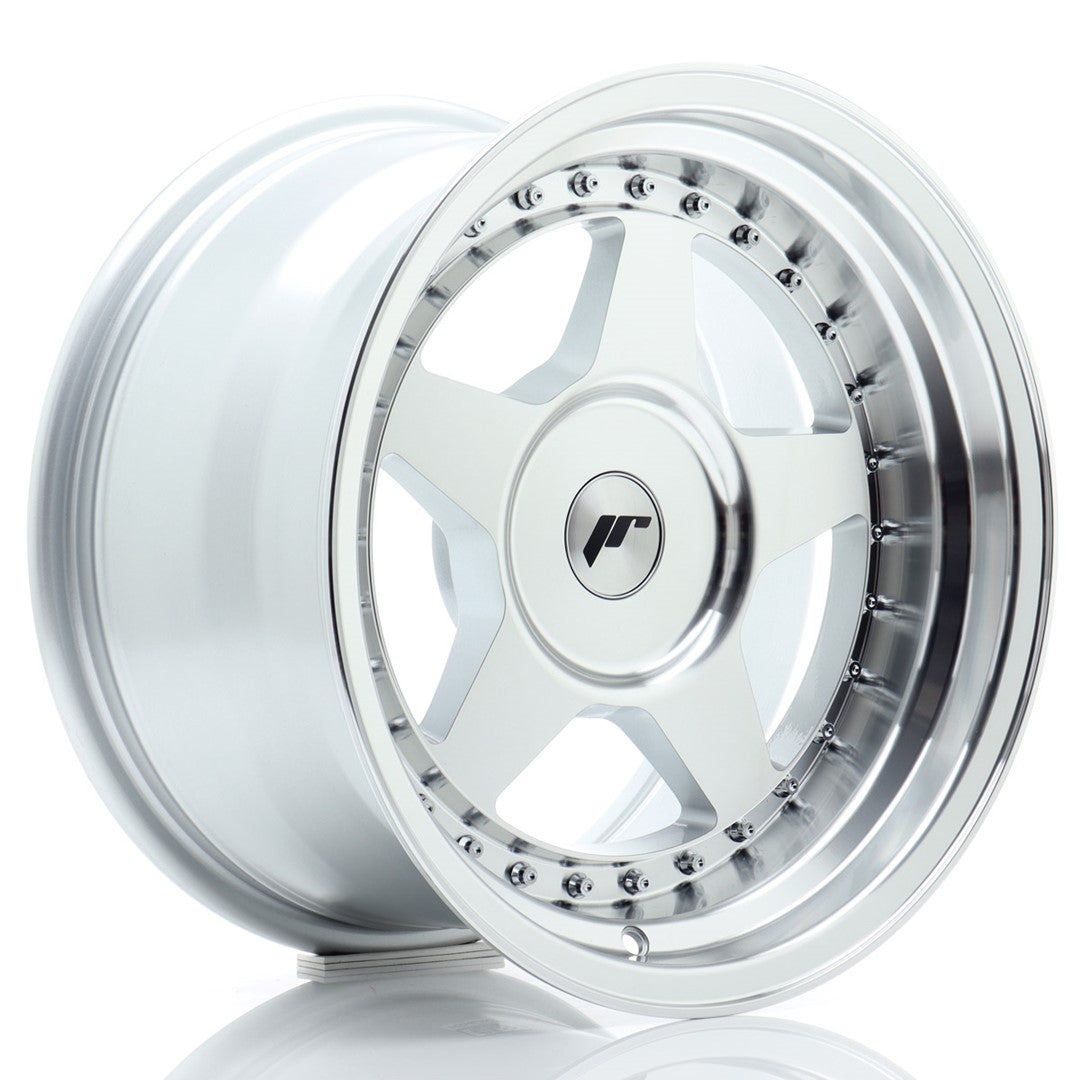 JR Wheels JR61690XX0067SM1 - JR6 16x9 ET0-20 BLANK Silver Machined Face