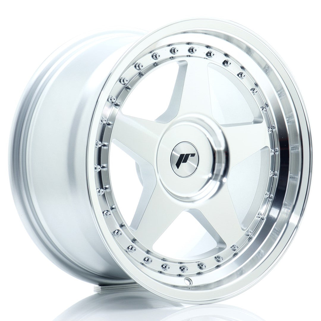 JR Wheels JR61790XX2072SM1 - JR6 17x9 ET20-35 BLANK Silver Machined Face