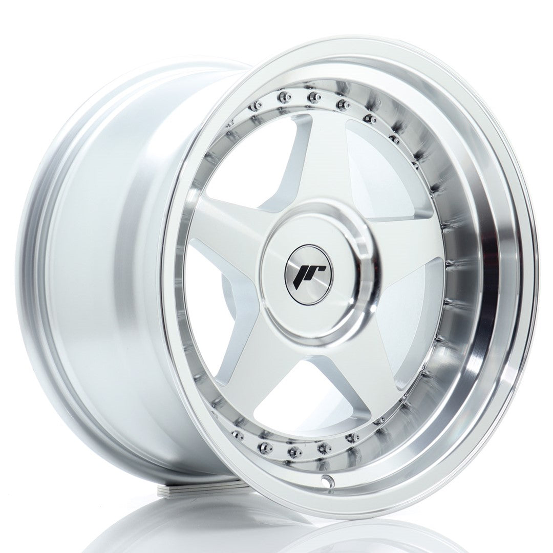 JR Wheels JR61710XX0072SM1 JR Wheels JR6 17x10 ET0-20 BLANK Silver Machined Face