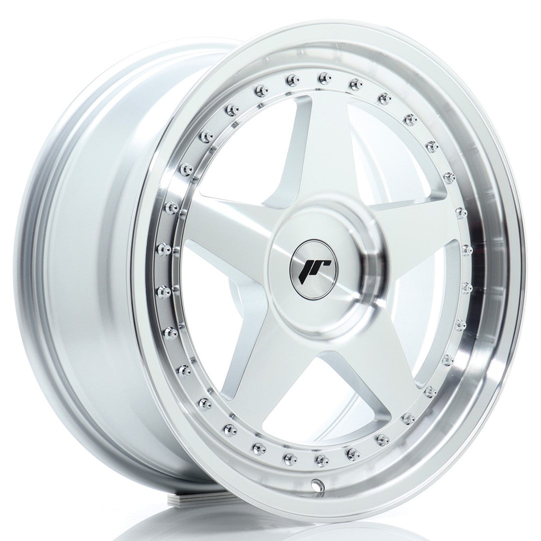 JR Wheels JR61880F1XX2072SM1 - JR6 18x8 ET20-35 BLANK Silver Machined Face