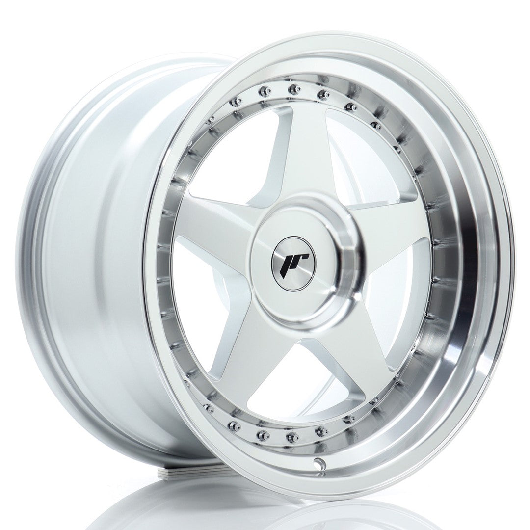JR Wheels JR61805F3XX0072SM1 JR Wheels JR6 18x10,5 ET0-25 BLANK Silver Machined Face