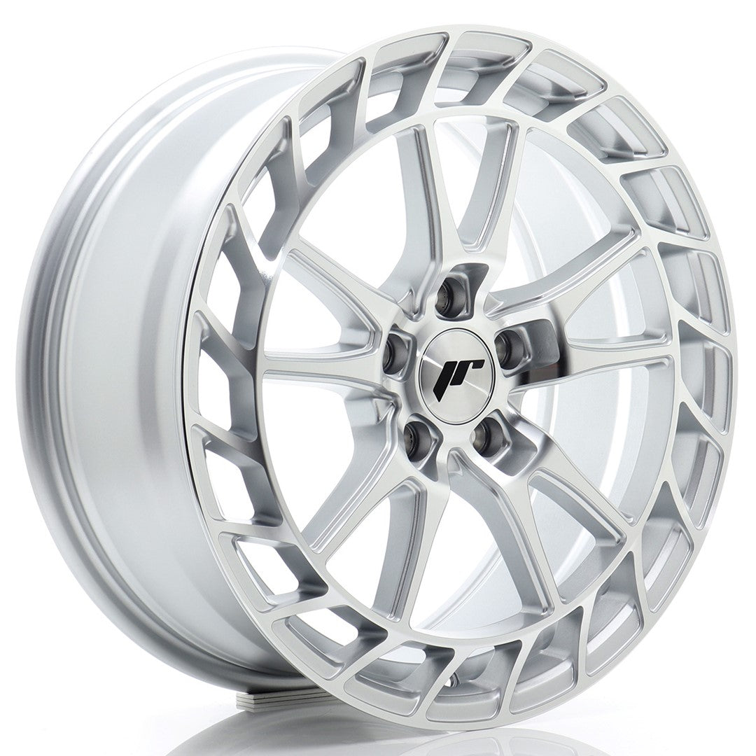 JR Wheels JR451880F15L4566SM - JR45 18x8 ET45 5x112 Silver Machined Face
