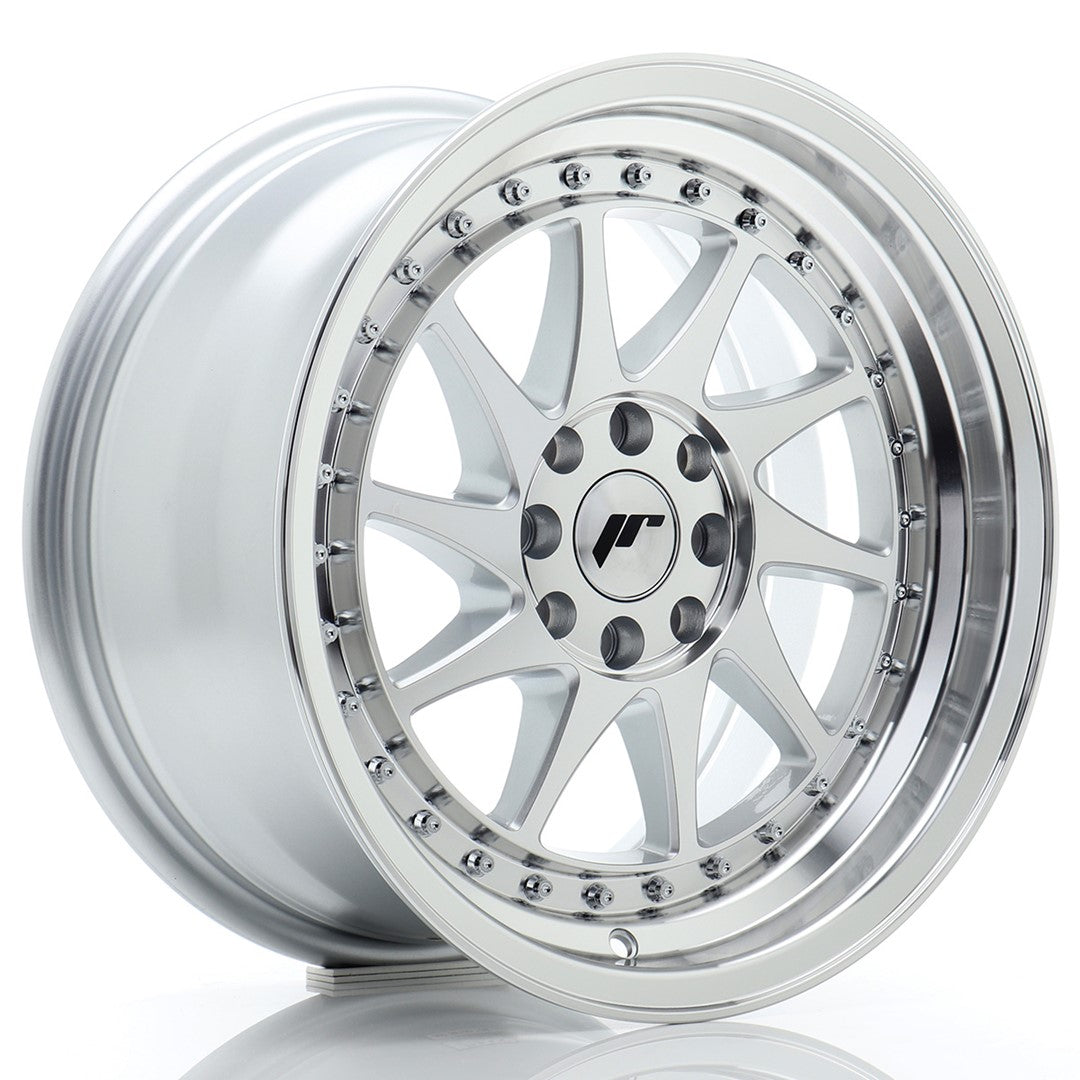 JR Wheels JR2616808H2567SM1 - JR26 16x8 ET25 4x100/108 Silver Machined Face