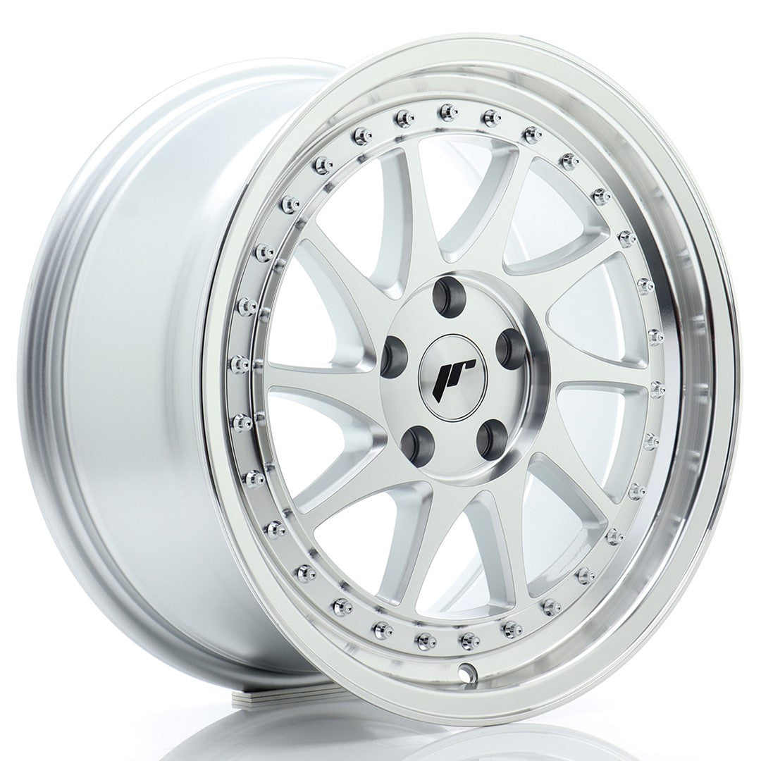JR Wheels JR2617805L3566SM1 - JR26 17x8 ET35 5x112 Silver Machined Face