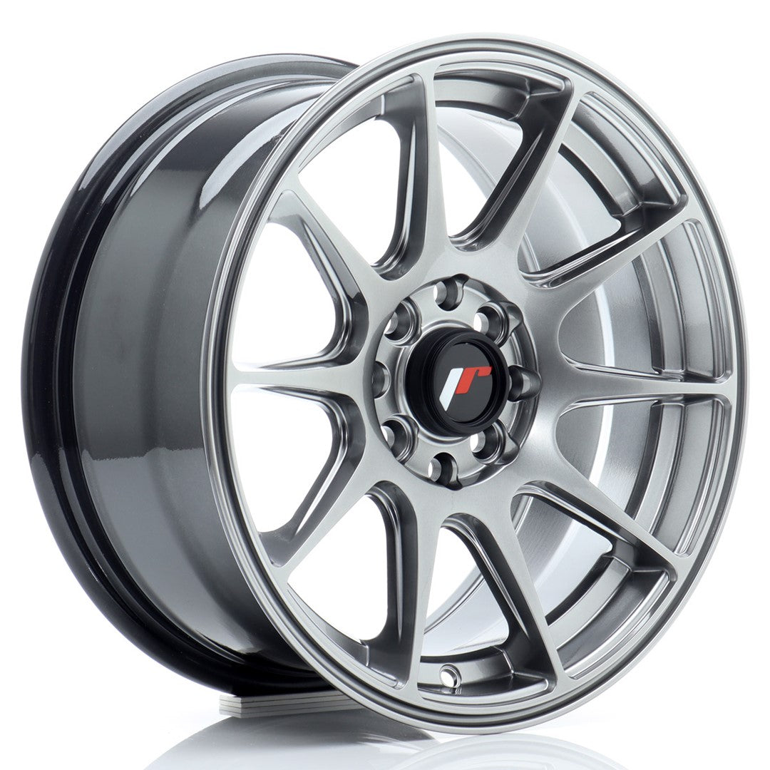 JR Wheels JR11157043067HB - JR11 15x7 ET30 4x100/114 Hyper Black