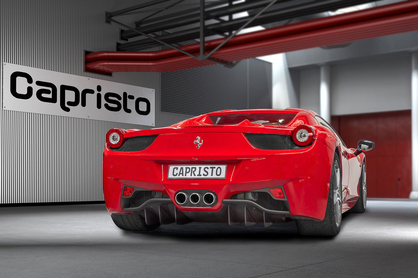 Capristo 03FE00410021LG Ferrari 458 Carbon Rear Diffuser