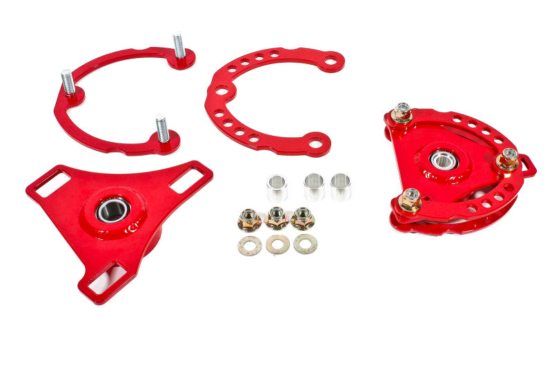 BMR Suspension BMR 15-17 S550 Mustang Caster Camber Plates - Red