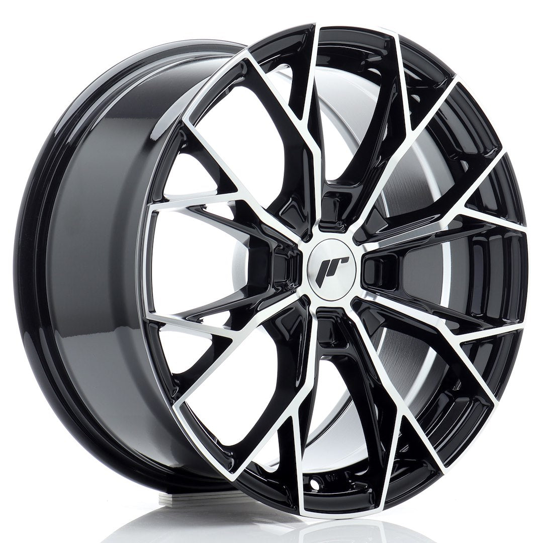 JR Wheels JR4917804X2067GBM JR Wheels JR49 17x8 ET20-40 4H BLANK Gloss Black Machined Face