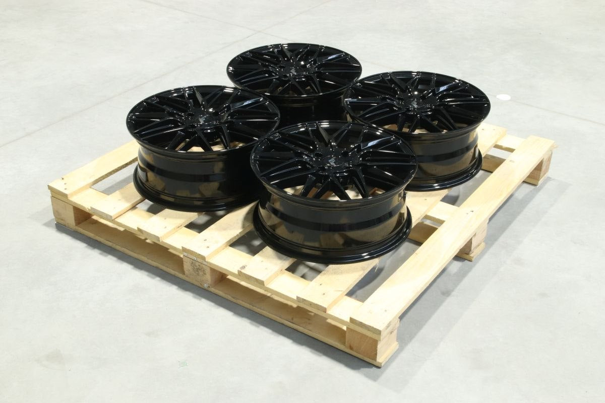 JR Wheels SET-JR#362 Set of JR28 17x7 ET35 4x108 Gloss Black