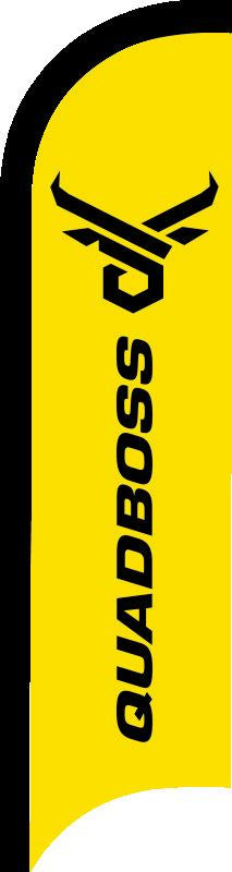 QuadBoss 11ft Sail Flag Yellow