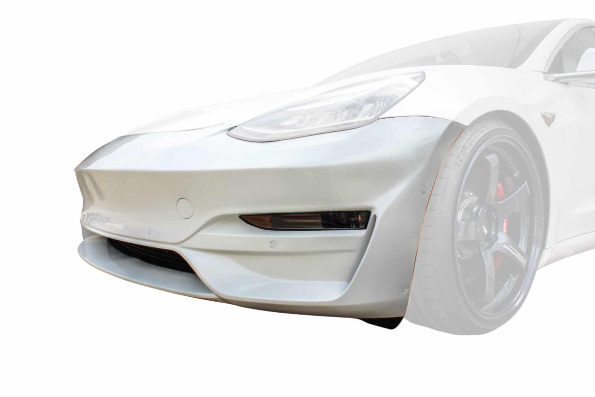 UNPLUGGED PERFORMANCE UP-M3-302-3.1 ASCENSION FRONT FASCIA - OPTIONAL FRONT DIFFUSER, DRY CARBON, RAW FOR TESLA MODEL 3