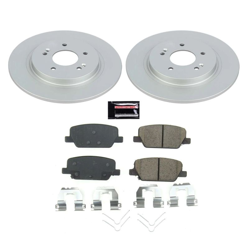 PowerStop Power Stop 2019 Hyundai Santa Fe Rear Z17 Evolution Geomet Coated Brake Kit