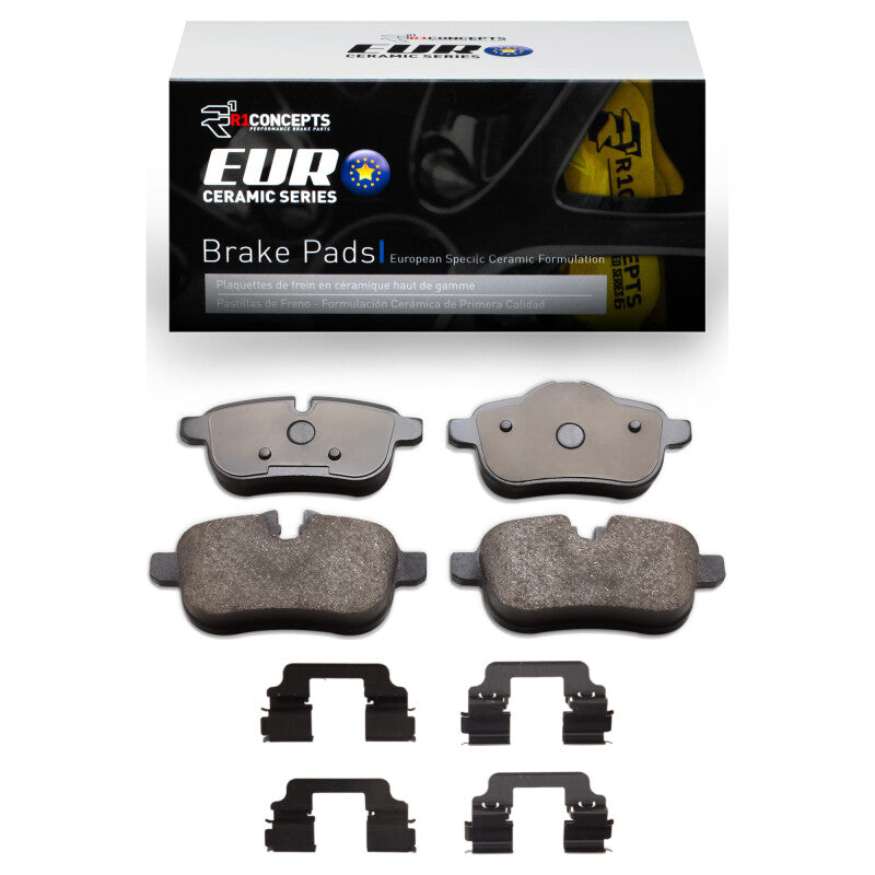 R1 Concepts R1 2009-2016 BMW Z4 Rear R1 Euro Ceramic Pads & Hardware Kit