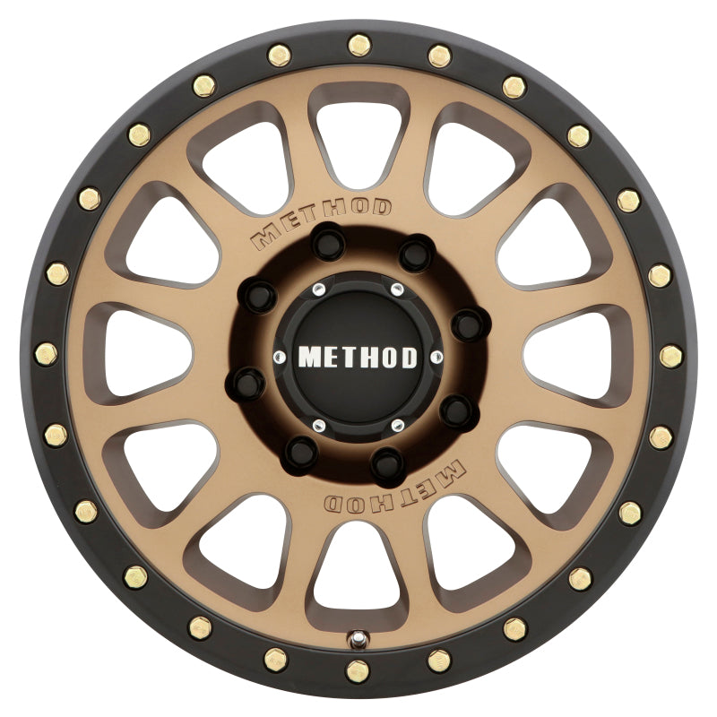 Method Wheels Method MR305 NV HD 18x9 +18mm Offset 8x6.5 130.81mm CB Method Bronze/Black Street Loc Wheel