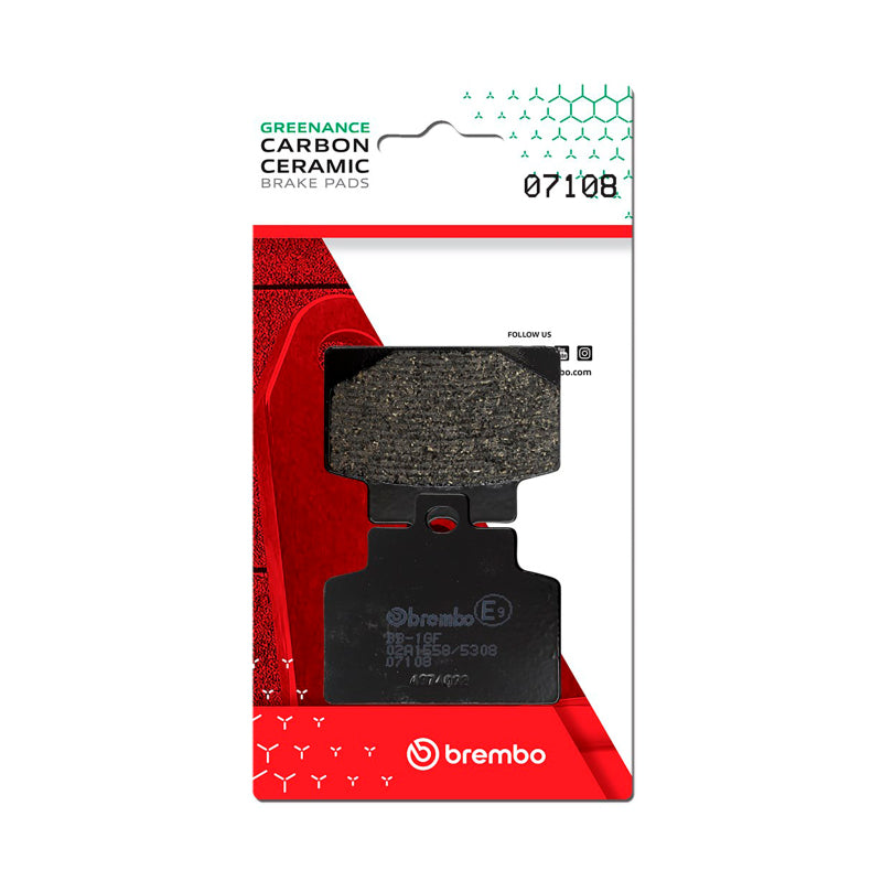 Brembo Powersports Brembo Piaggio Mp3 Carbon Ceramic Brake Pad - Front