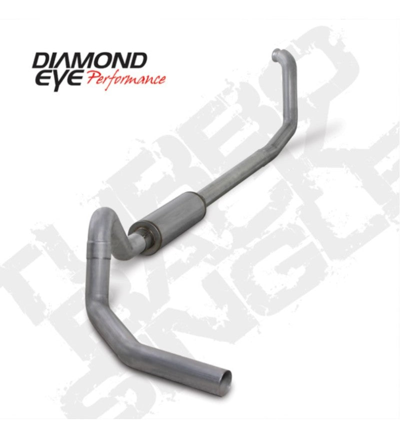 Diamond Eye Performance Diamond Eye KIT 4in Turbo Back SGL AL: 00-03 FORD 7.3L E-SERIES VAN NFS W/ CARB EQUIV STDS