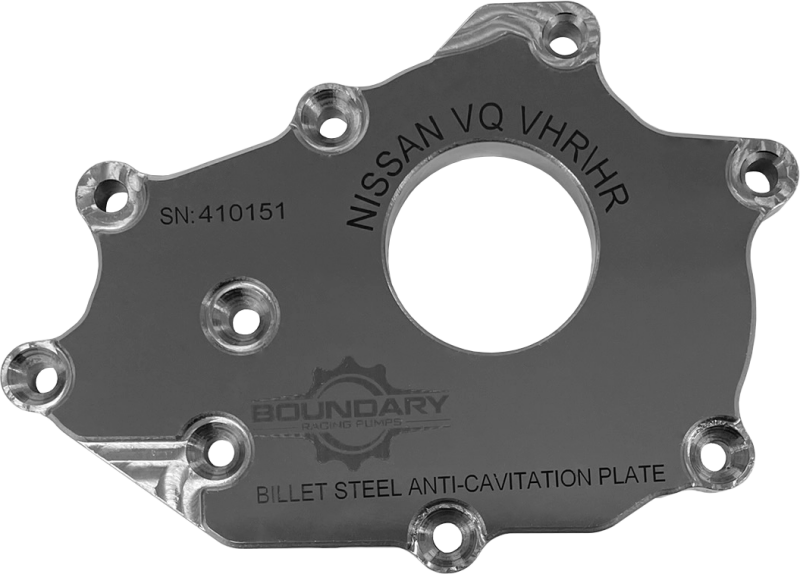 Boundary Nissan VQ DE 3.5L Steel Anti-Cavitation High Flow Billet Back Plate