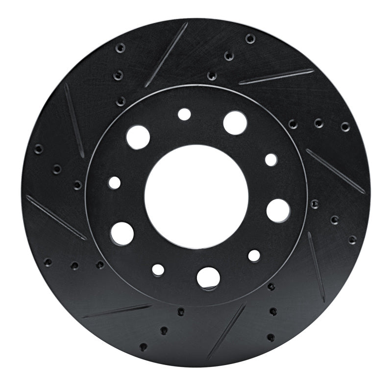 R1 Concepts R1 14-25 Ram Promaster 1500 Front Left Drilled & Slotted Black Brake Rotor