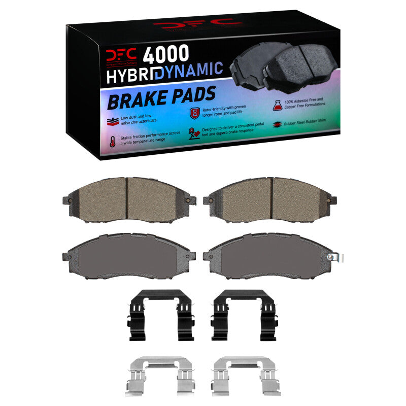 DFC 00-04 Nissan Frontier Front 4000 HybriDynamic Brake Pads and Hardware Kit