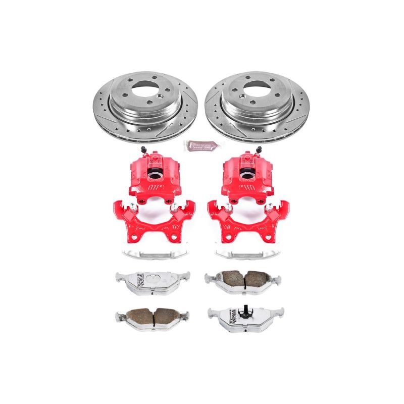 PowerStop Power Stop 95-99 BMW M3 Rear Z26 Street Warrior Brake Kit w/Calipers