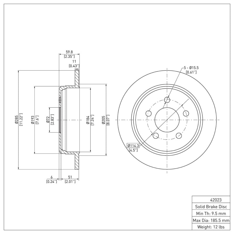 DFC 93-98 Jeep Grand Cherokee Rear Brake Rotor
