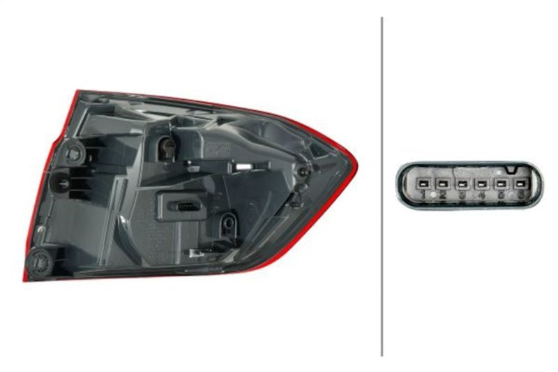 Hella 2017-2019 BMW 320i Left Tail Light
