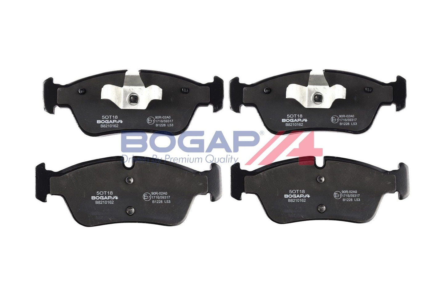 BOGAP B8210162 Brake Pad Set, Disc Brake