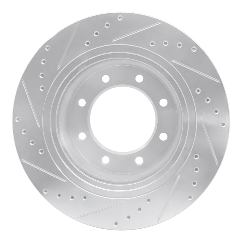 R1 Concepts R1 12-21 Nissan NV1500 Front Right Drilled & Slotted Silver Brake Rotor