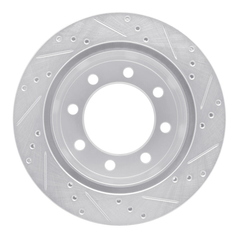 R1 Concepts R1 00-02 Dodge Ram 3500 Rear Left Drilled & Slotted Silver Brake Rotor