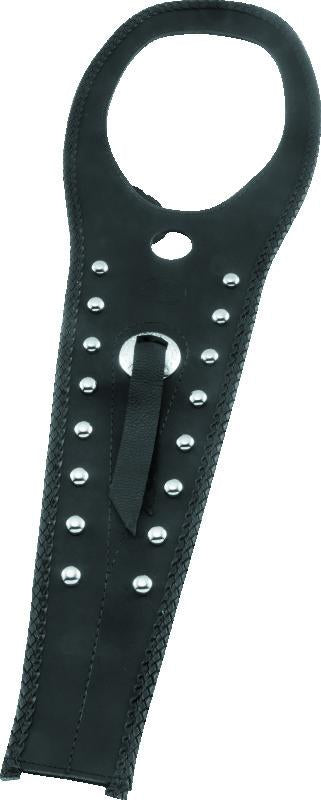 Mustang Motorcycle Mustang 98-11 Yamaha V-Star 650 Custom, Classic Tank Bib w/Studs - Black