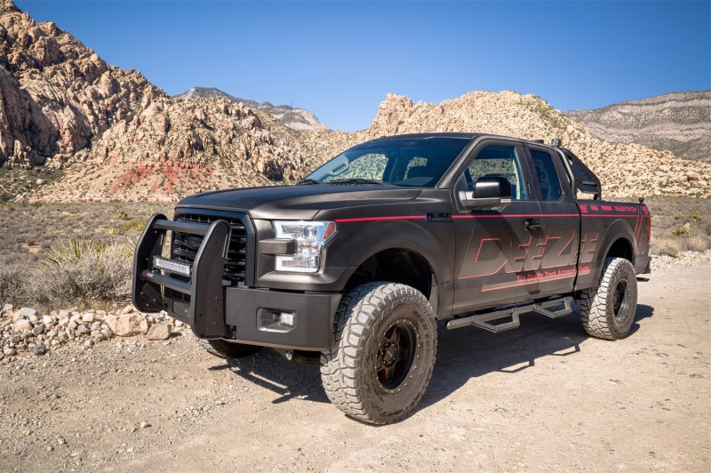 Dee Zee 99-23 Chevrolet/GMC/Dodge/Ford Full Size Truck Hex Series -Super Cab Side Steps (Txt Blk)
