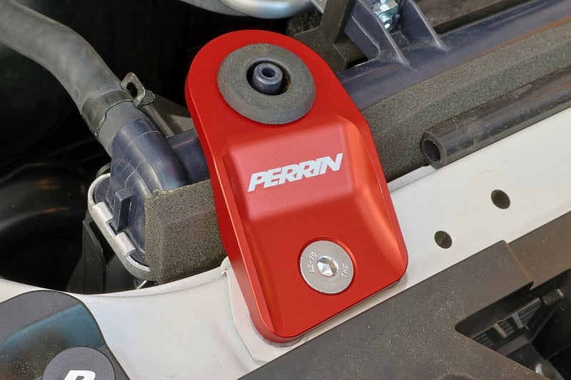 Perrin Performance PERRIN 15-21 Subaru WRX/STI / 13-17 Crosstrek / 12-16 Impreza Upper Radiator Bracket Set - Red