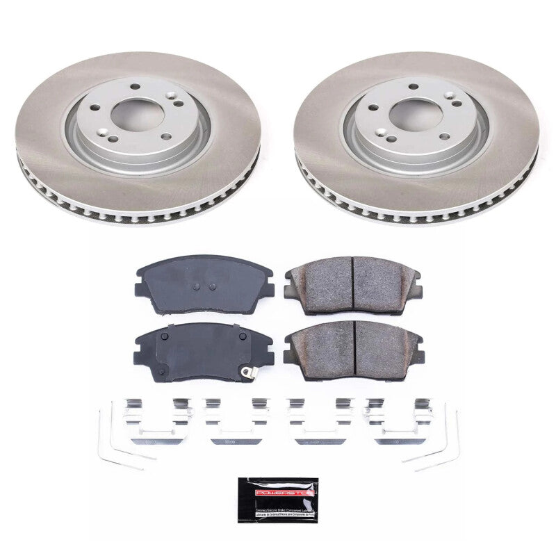 PowerStop Power Stop 17-22 Kia Sportage Front Semi-Coated Rotor Kit