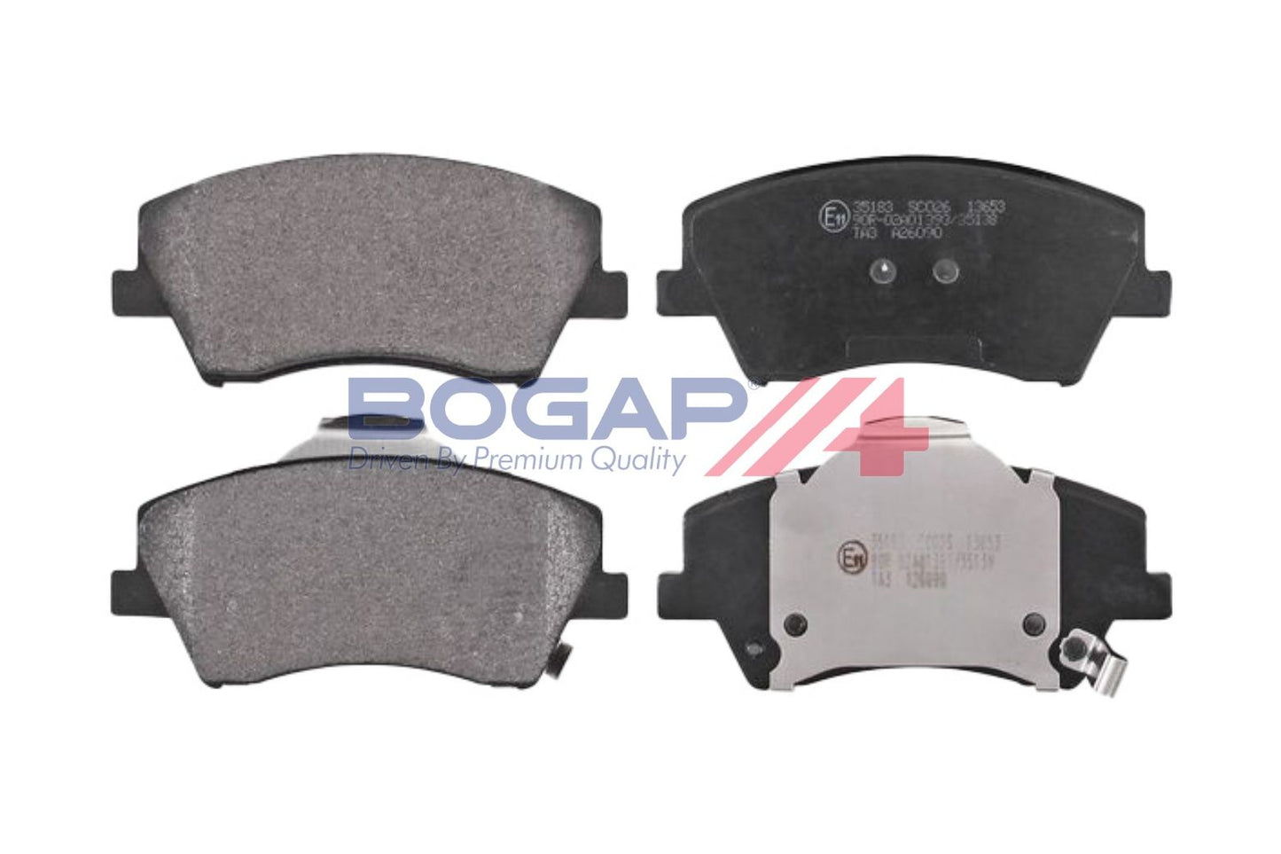 BOGAP Y8210249 Brake Pad Set, Disc Brake