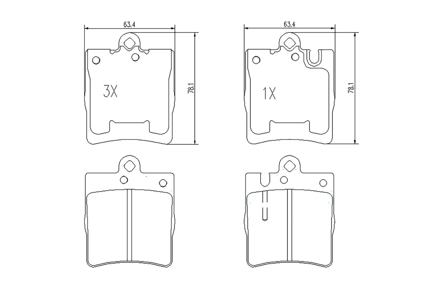 BOGAP C8210167 Brake Pad Set, Disc Brake | ML Performance Car Parts