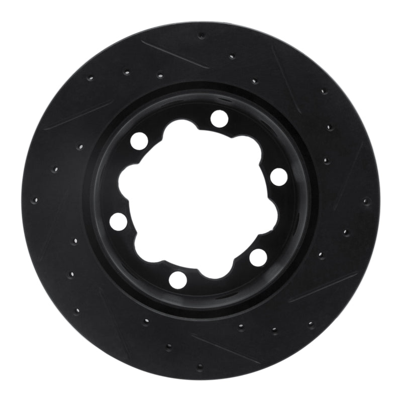 R1 Concepts R1 02-06 Dodge Sprinter 3500 Rear Left Drilled & Slotted Black Brake Rotor