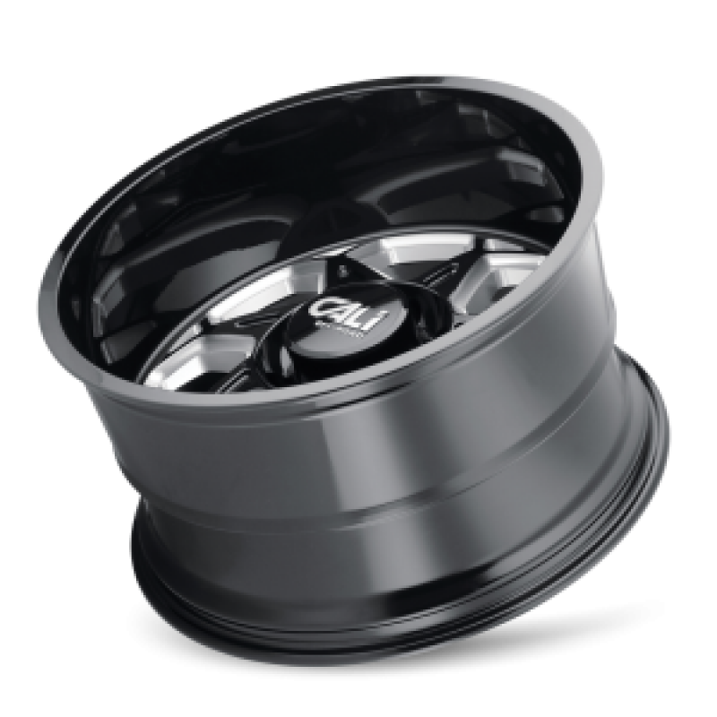 Cali Off-Road 9111 Sevenfold 20x12 / 6x135 BP / -51mm Offset / 87.1mm Hub Gloss Black Milled Wheel