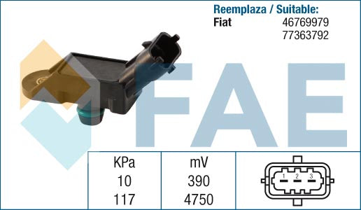 FAE AE15021 Intake Manifold Pressure Sensor