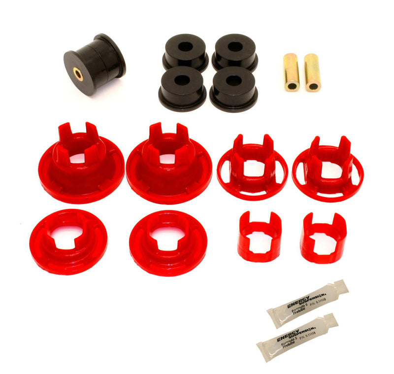 BMR Suspension BMR 10-11 5th Gen Camaro Street Version Rear Cradle Bushing Kit (BK001 BK016) - Black/Red