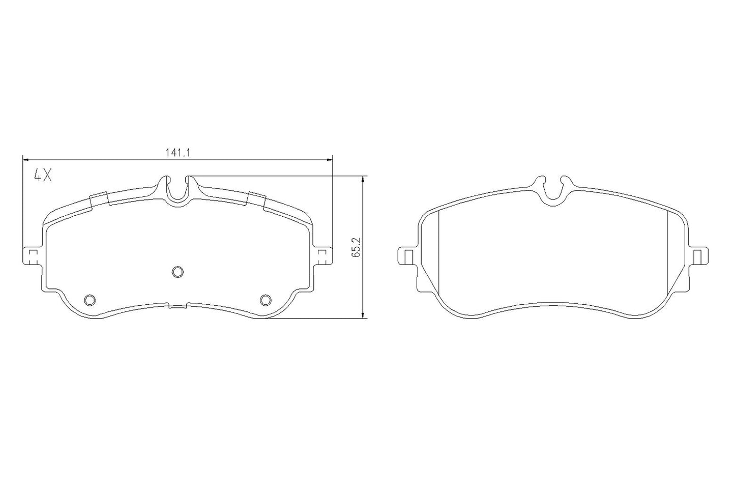 BOGAP A8210287 Brake Pad Set, Disc Brake | ML Performance Car Parts