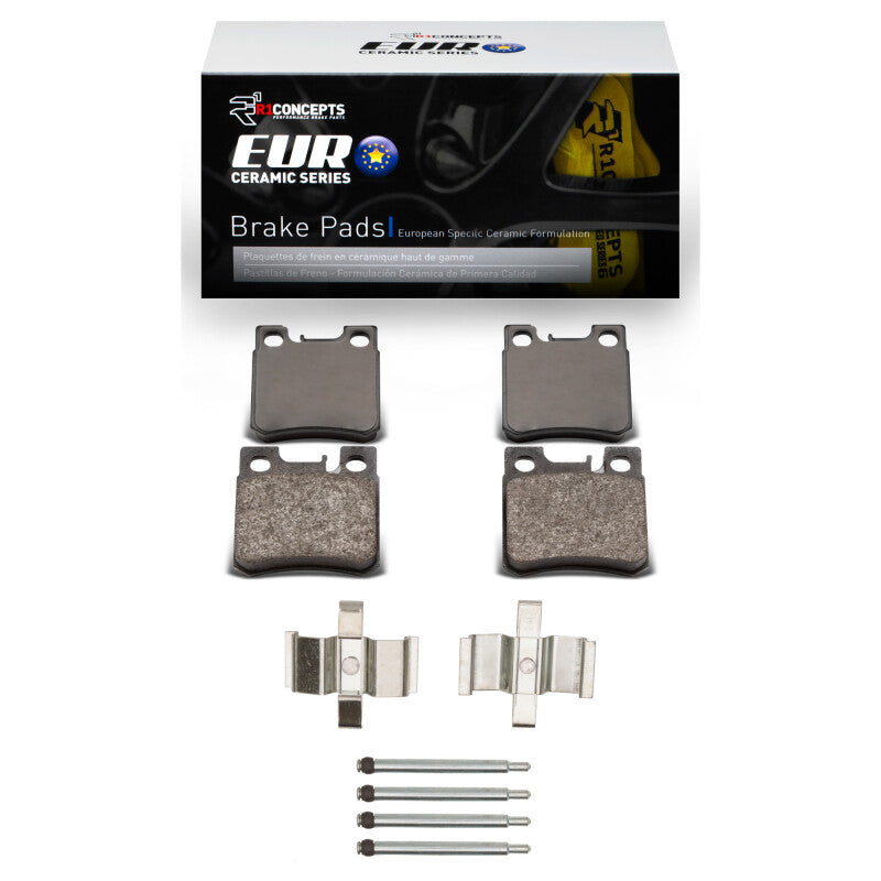 R1 Concepts R1 92-95 Mercedes-Benz E420 Rear Euro Ceramic Pads & Hardware Kit