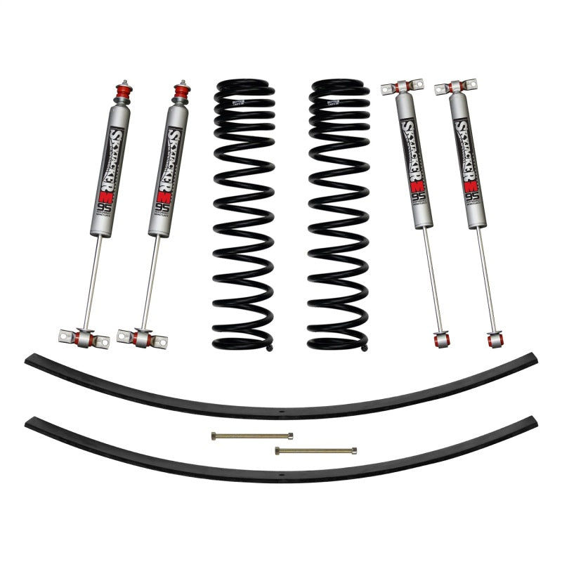 Skyjacker 84-01 XJ 3in FR DR Long Travel Coil Suspension Kit w/RR Add A Leaf/M95 Monotube Shocks