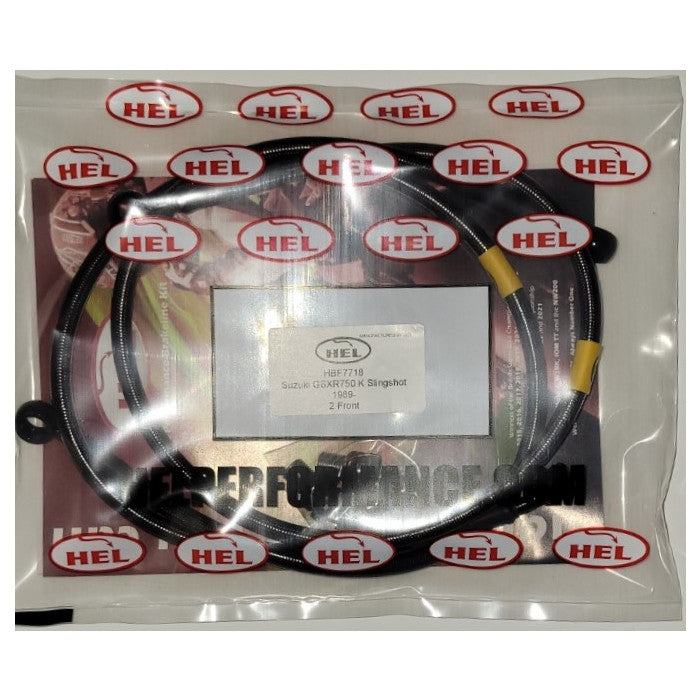 HEL Performance CL-HBF7718-FRONT R750 Slingshot K 1989- Full Length Race Brake Lines Stainless Steel Braided Fronts Only