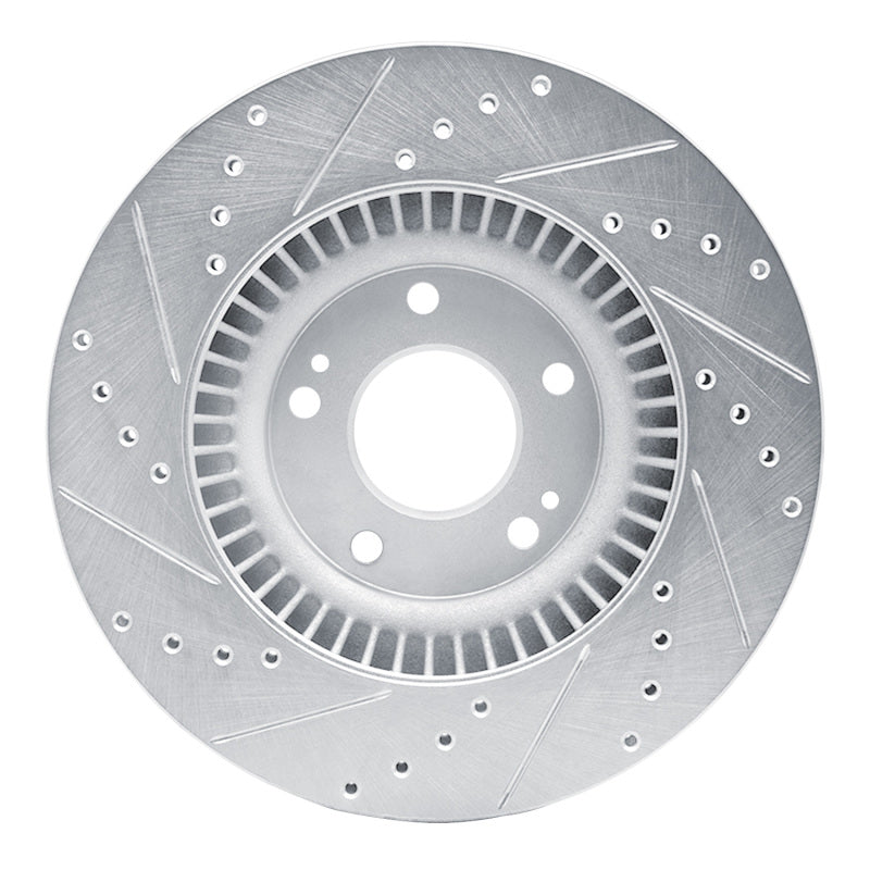 R1 Concepts R1 15-20 Kia SORENTO Front Right Drilled & Slotted Silver Brake Rotor