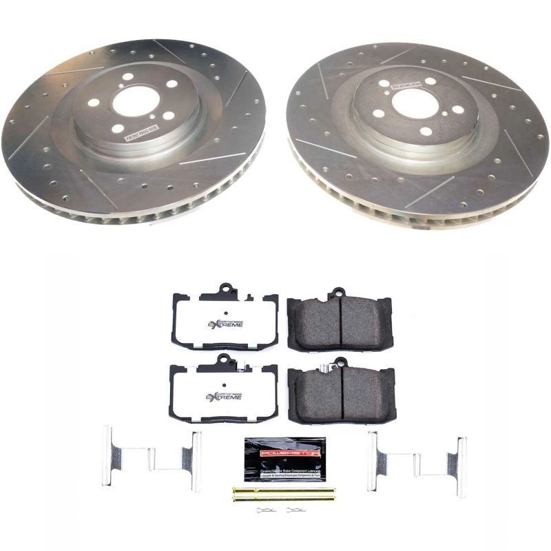 PowerStop Power Stop 13-19 Lexus GS350 Front Z26 Street Warrior Brake Kit