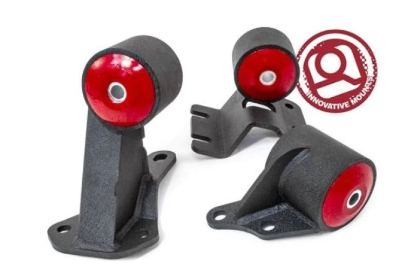 Innovative Mounts Innovative 90-93 Integra B-Series Black Steel Mounts 60A Bushings (Auto to Manual Cable)