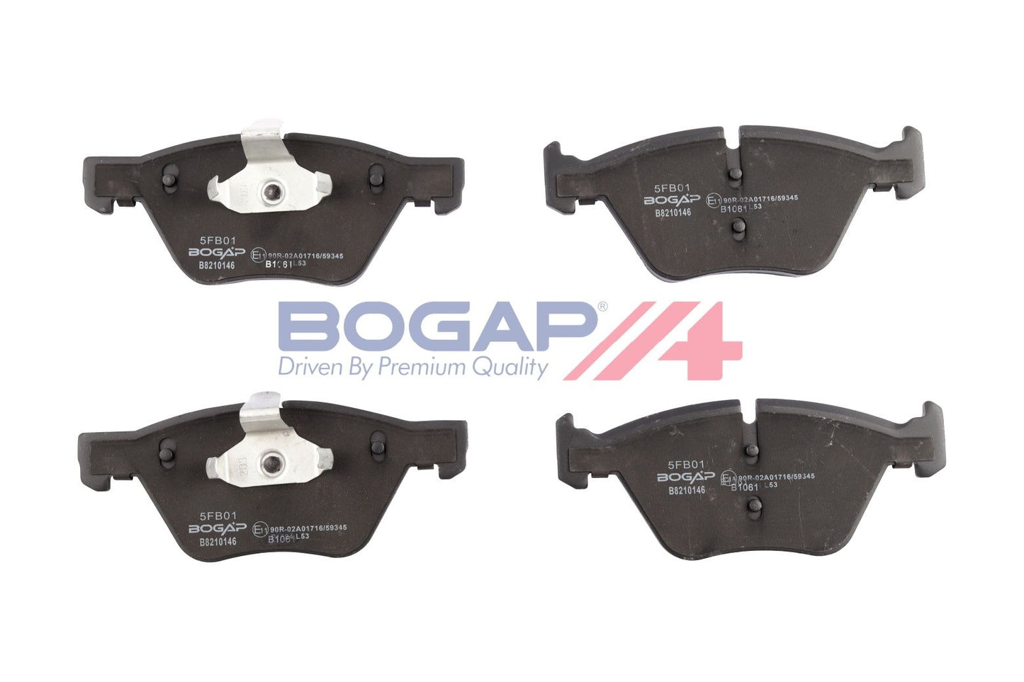 BOGAP B8210146 Brake Pad Set, Disc Brake | ML Performance Car Parts