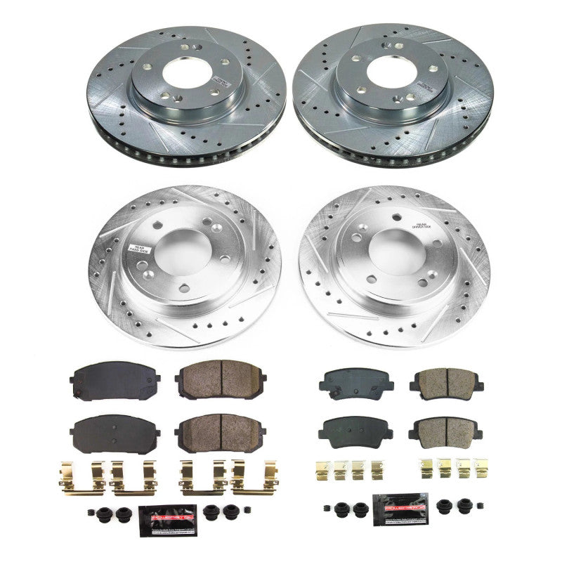 PowerStop Power Stop 21-22 Hyundai Elantra Front & Rear Z23 Evolution Brake Kit
