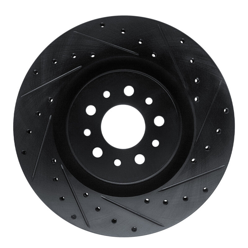 R1 Concepts R1 15-22 Ram Promaster City Front Right Drilled & Slotted Black Brake Rotor